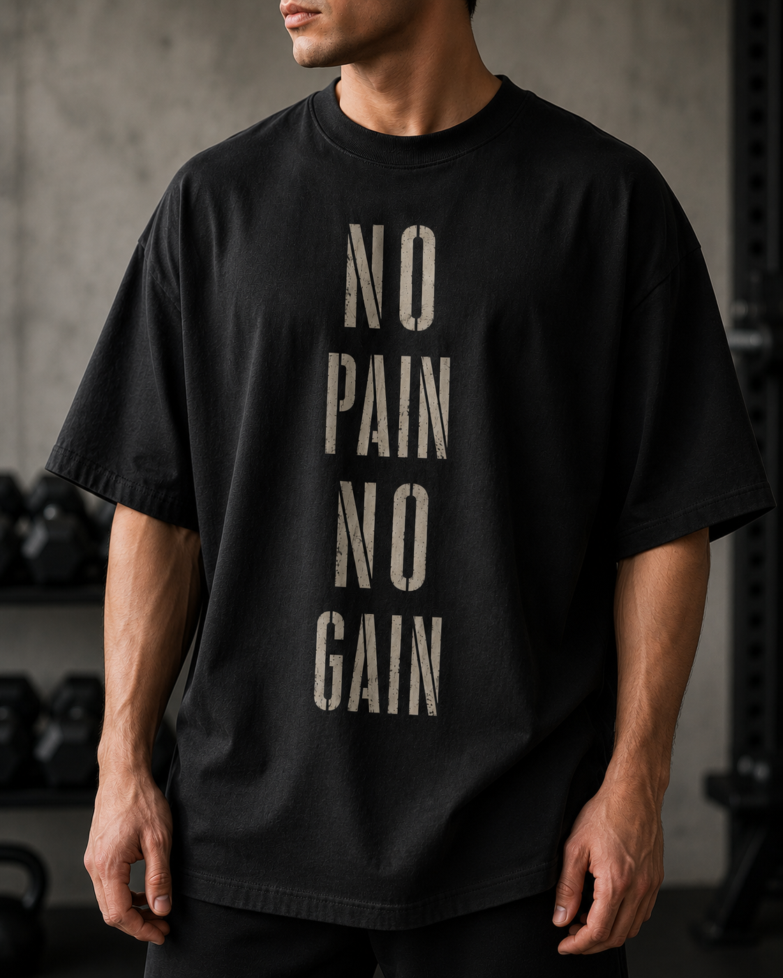 No Pain No Gain T-Shirt – Oversized T Shirt Shop