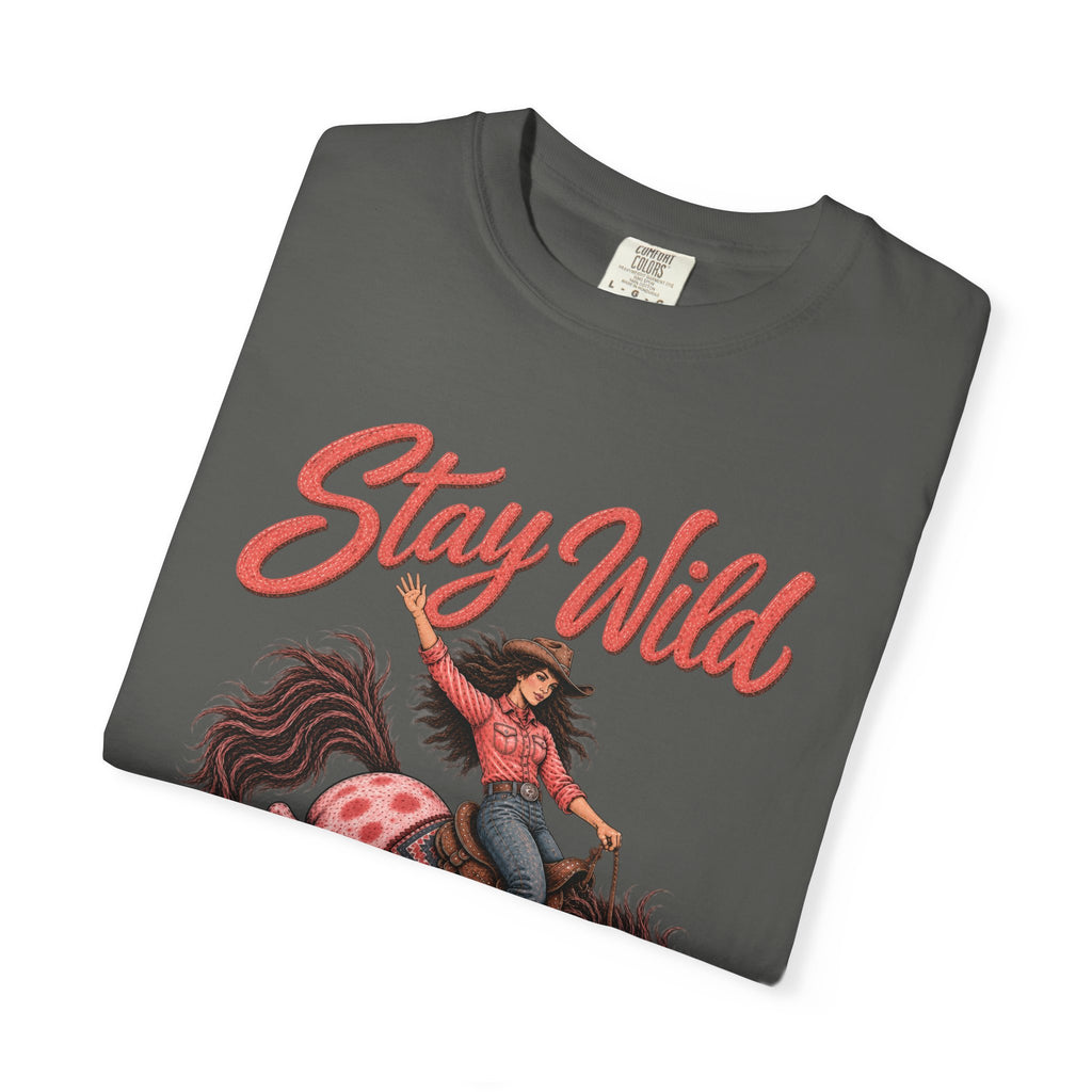 Stay Wild Western Shirt - Vintage Cowgirl Rodeo Graphic Tee