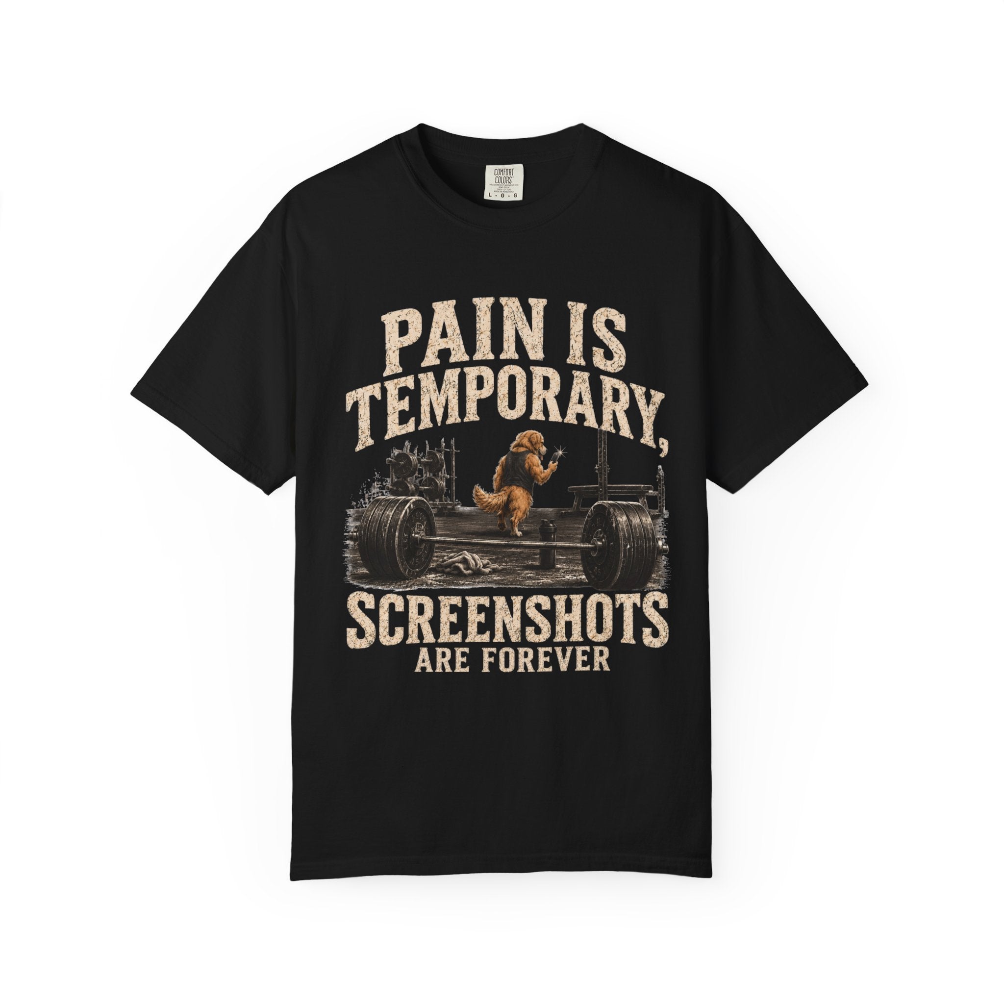 Funny Dog Gym Meme T-Shirt
