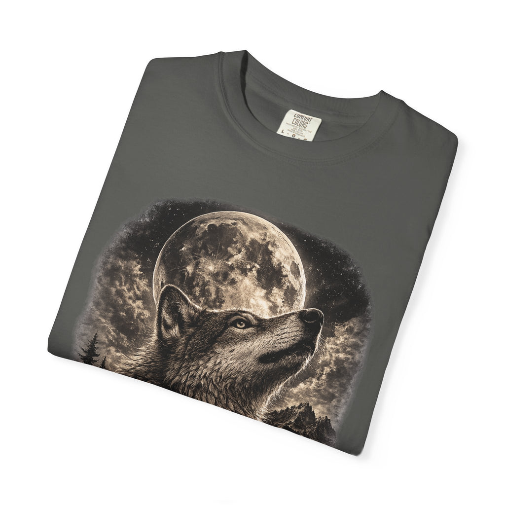 Wolf Oversized T Shirt | Charcoal Grey Oversized T Shirt