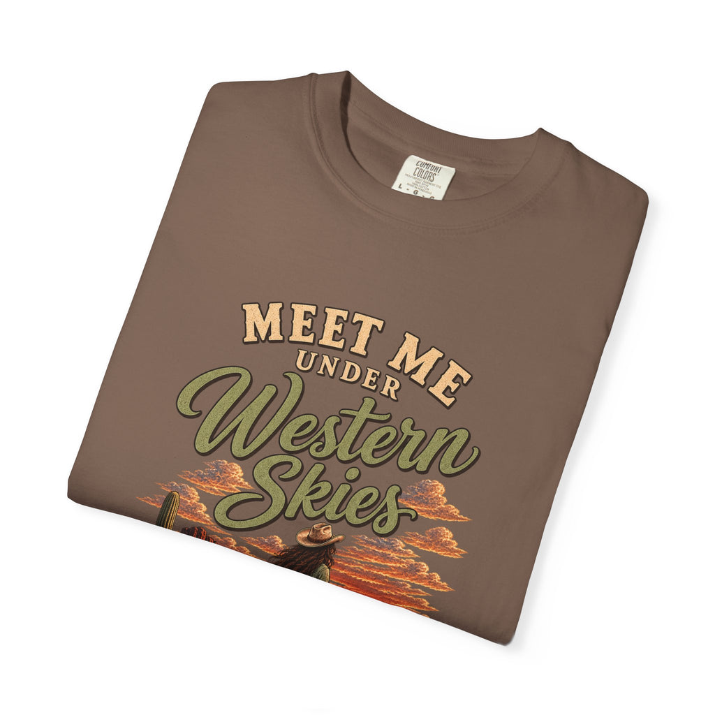 Meet Me Under Western Skies Western Graphic T-Shirt