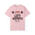 Drink Water Lift Weights Mind Your Business T-Shirt | Ladies Gym T-Shirt