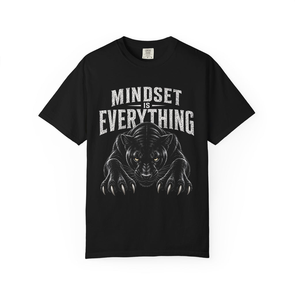 Panther Gym Shirt | Mindset Is Everything Oversized Workout T-Shirt