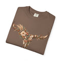 Western Bull Skull Shirt – Boho Floral Bullskull Tee