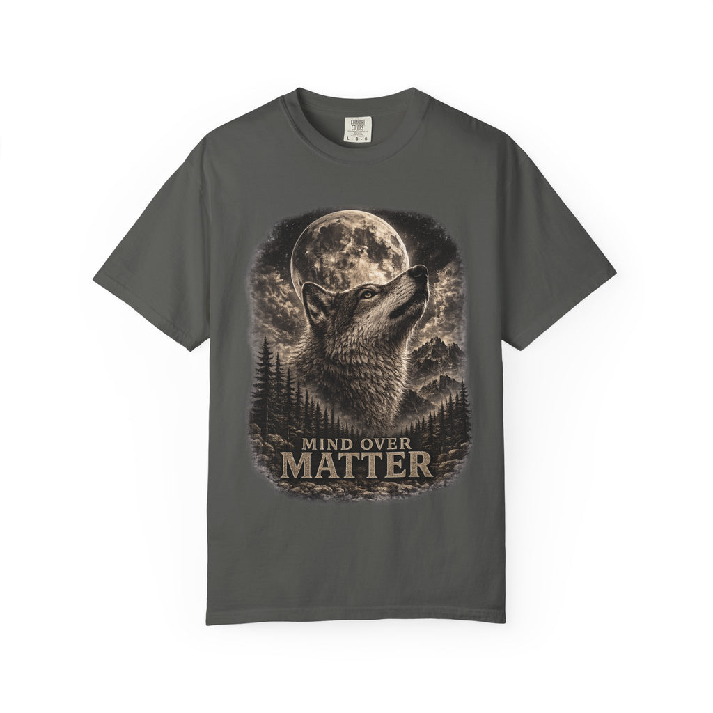Wolf Oversized T Shirt | Charcoal Grey Oversized T Shirt