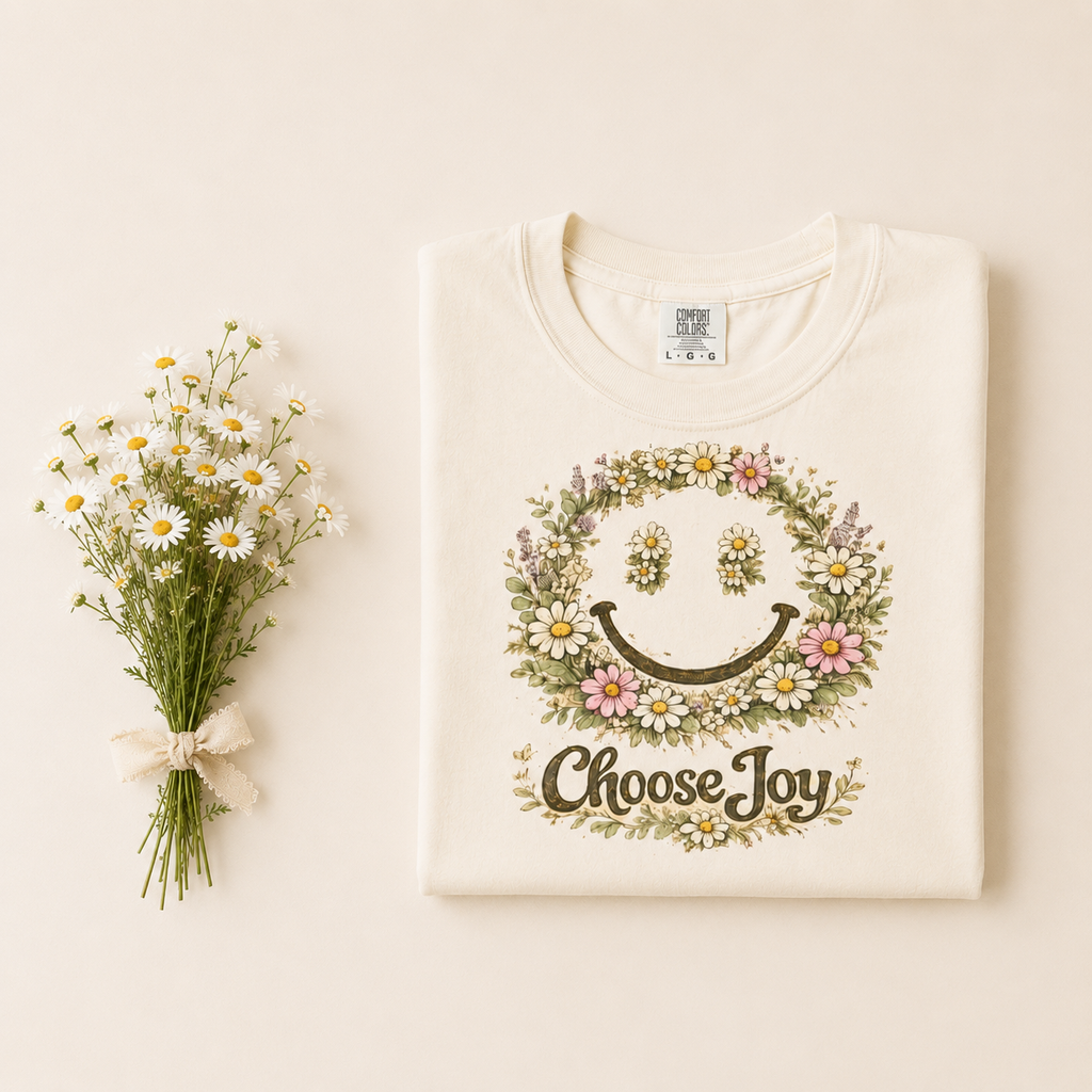 Smiley Face Oversized Tee | Heavyweight Relaxed Fit T Shirt