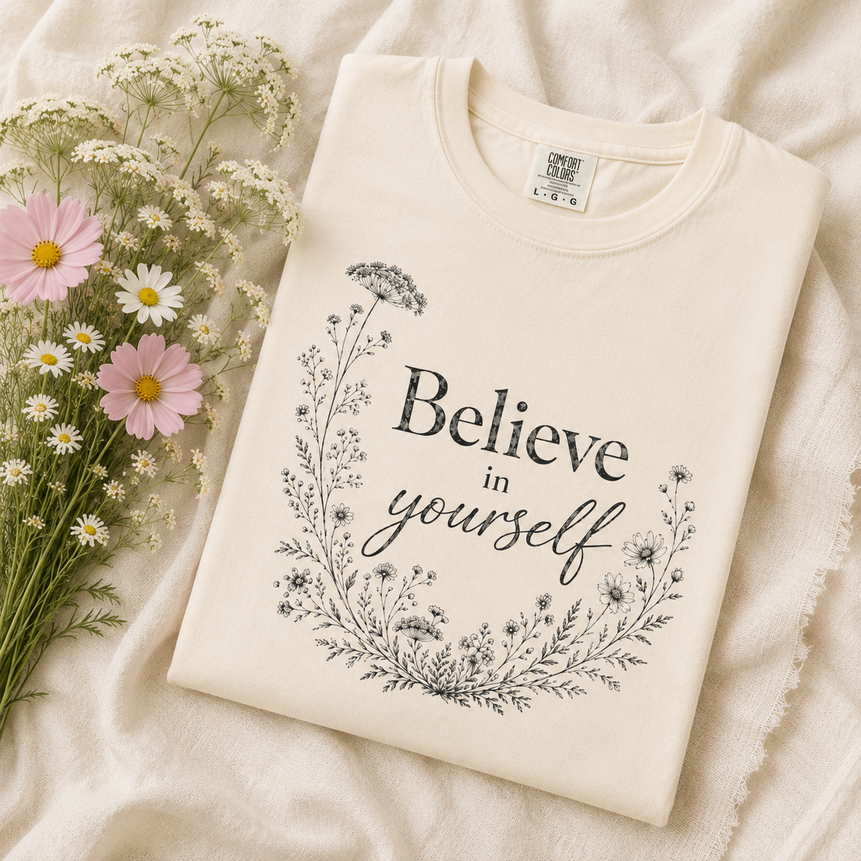 Believe in Yourself T Shirt | Heavyweight Oversized Tee
