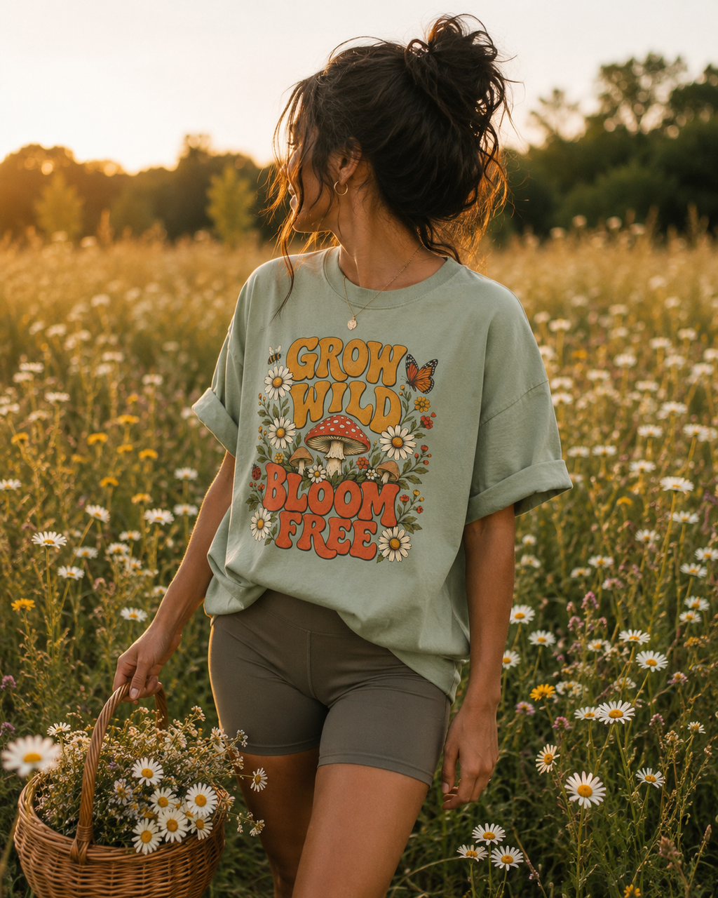 Oversized Mushroom T Shirt | T Shirt Loose Female