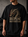 Dragon Gym T-Shirt | Discipline Over Motivation Workout Shirt