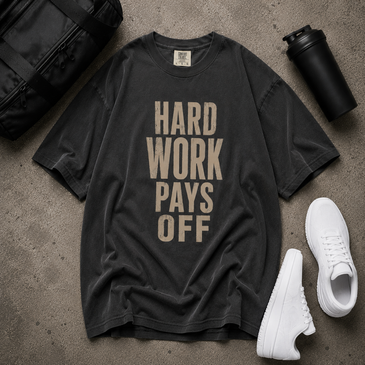 Hard Work Pays Off T-Shirt | Work Hard Gym T-Shirt