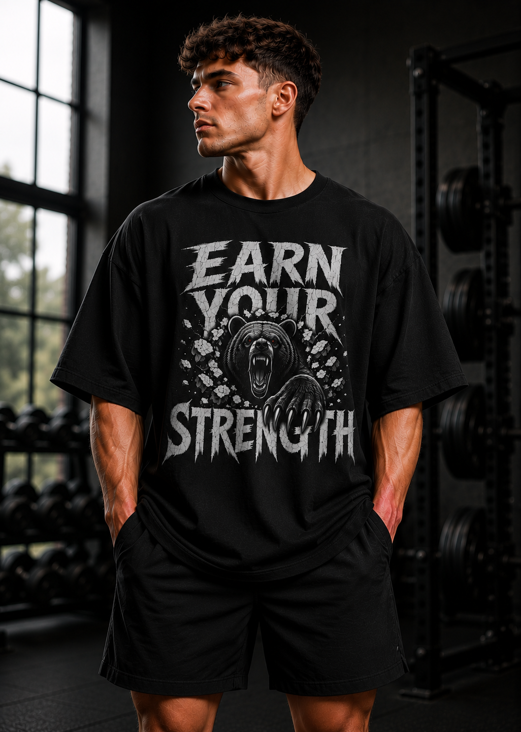 Bear Gym T-Shirt | Comfortable Workout T-Shirt