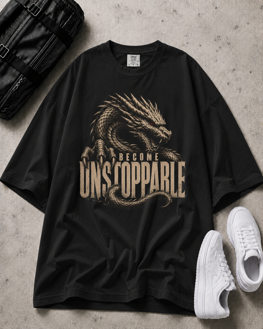 Dragon Comfort Colors T-Shirt | Motivational Gym Pump Cover Tee