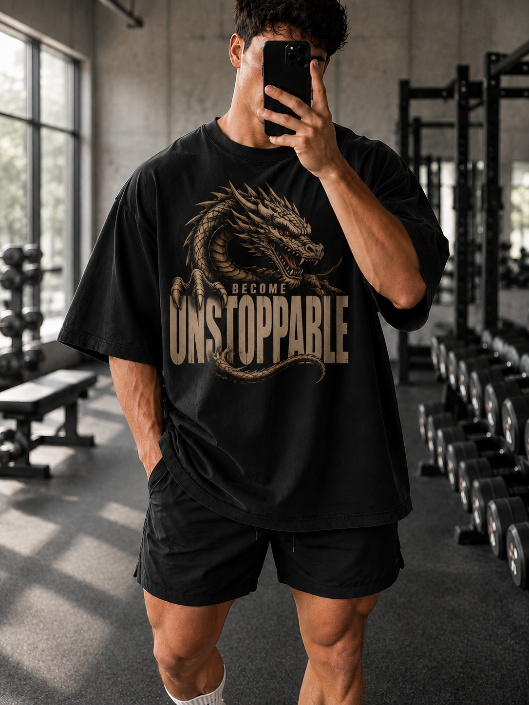 Dragon Comfort Colors T-Shirt | Motivational Gym Pump Cover Tee