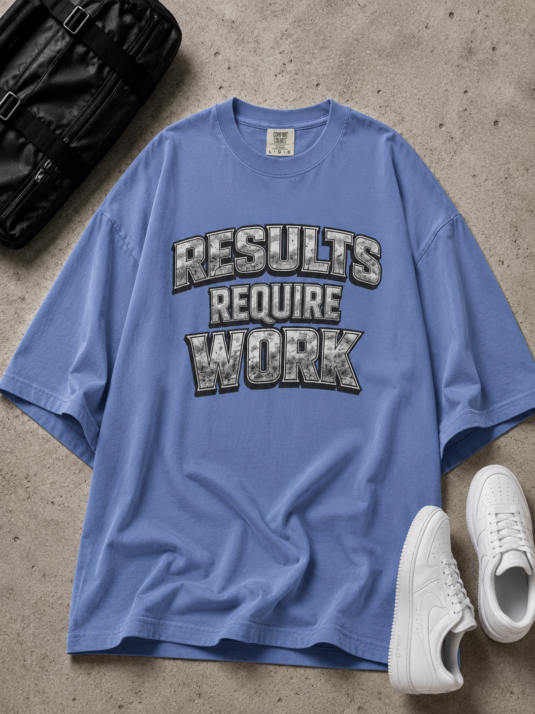 Results Require Work T-Shirt | Inspiring Gym T-Shirt