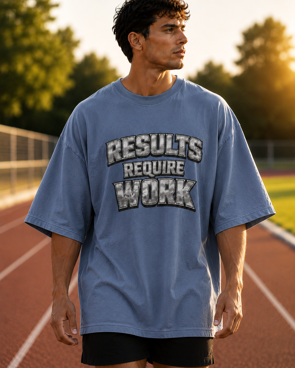 Results Require Work T-Shirt | Inspiring Gym T-Shirt