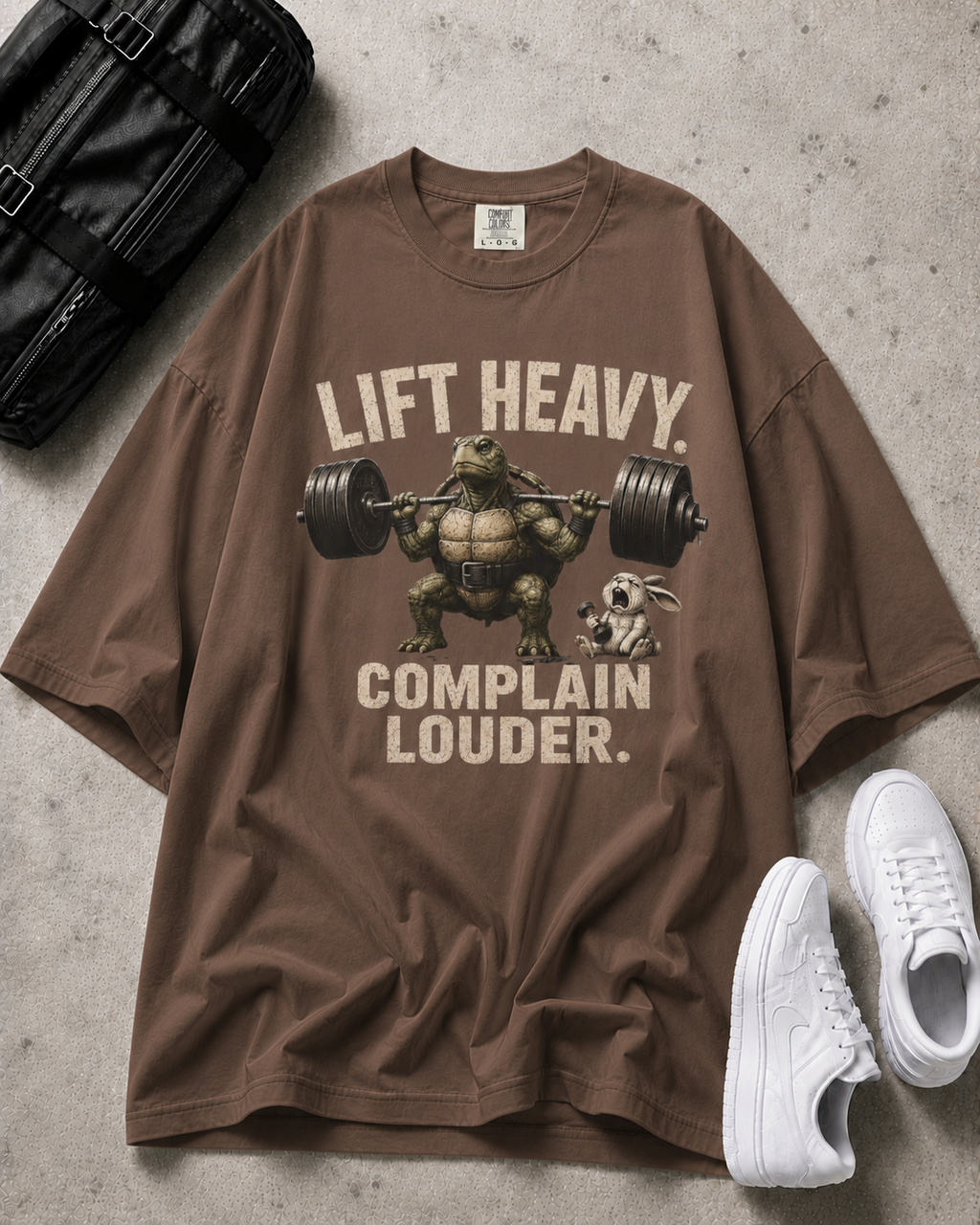 Funny Turtle and Rabbit Workout T-Shirt