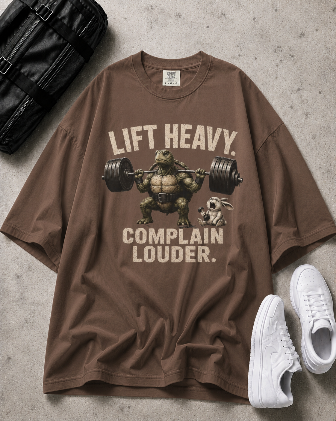 Funny Turtle and Rabbit Workout T-Shirt