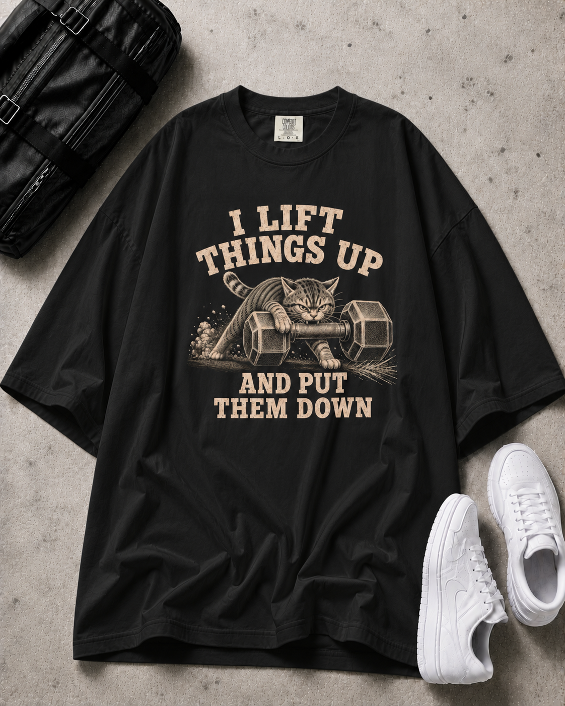 Funny Cat Gym T-Shirt