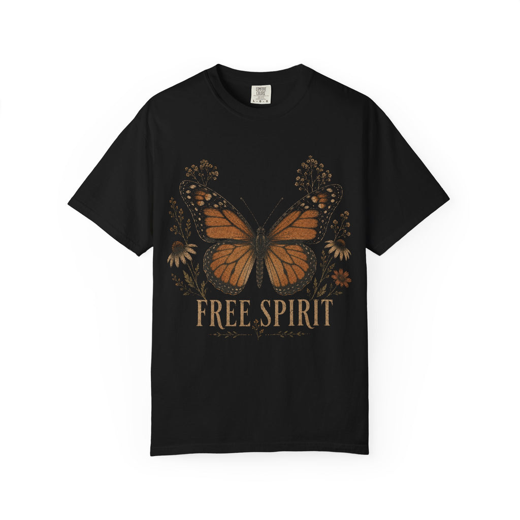 Butterfly and Letter Graphic Oversized Tee | Oversized T-Shirt Female