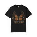 Butterfly and Letter Graphic Oversized Tee | Oversized T-Shirt Female